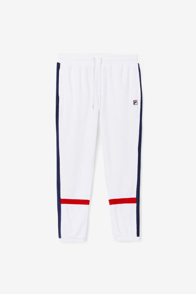 Fila Pants Ravid Velour Mens White - India KIJ-675489